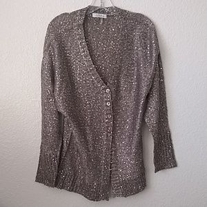 Ladies' Aziza Sequined Cardigan Sweater (M)
